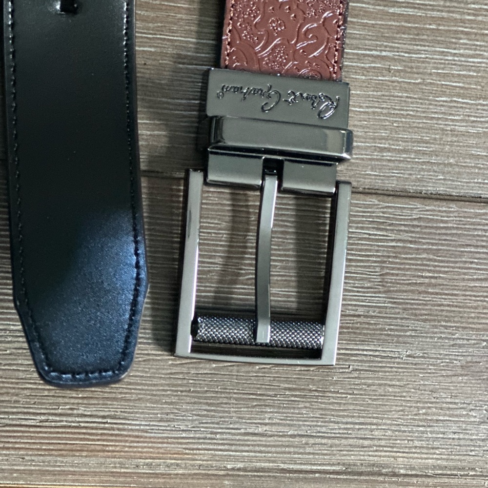 Robert Graham Embossed Leather Belt